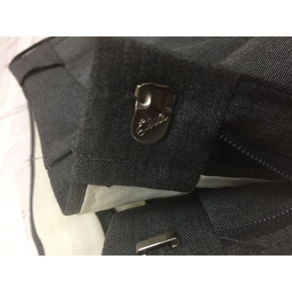 Haggar Black Label Mens Dress Pants Size 36x30 Gray Pockets Button Zip Up - Picture 9 of 13